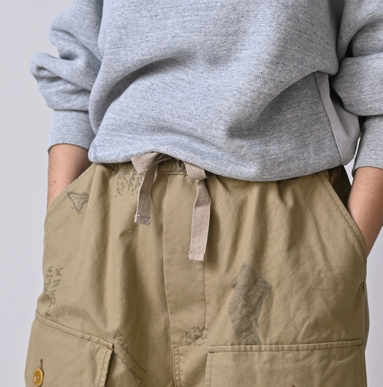 45R(フォーティファイブアール) |ダック落書きプリントの908テントパンツ