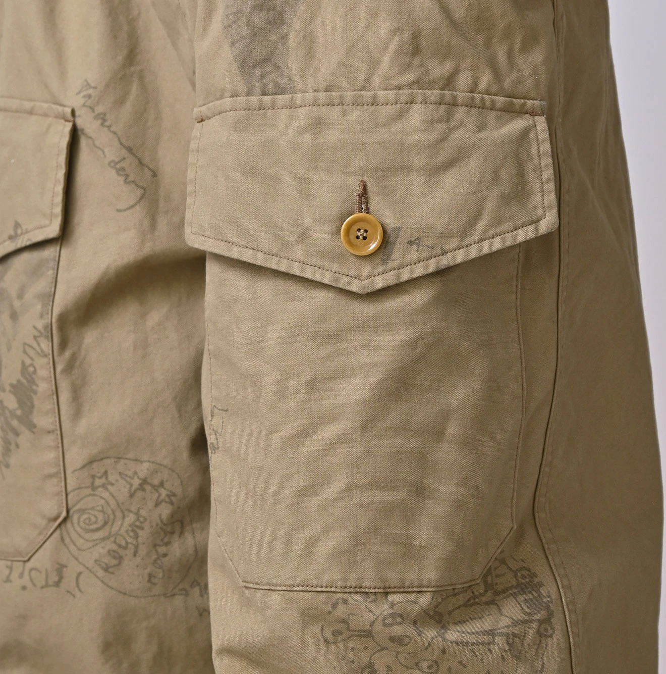 45R(フォーティファイブアール) |ダック落書きプリントの908テントパンツ