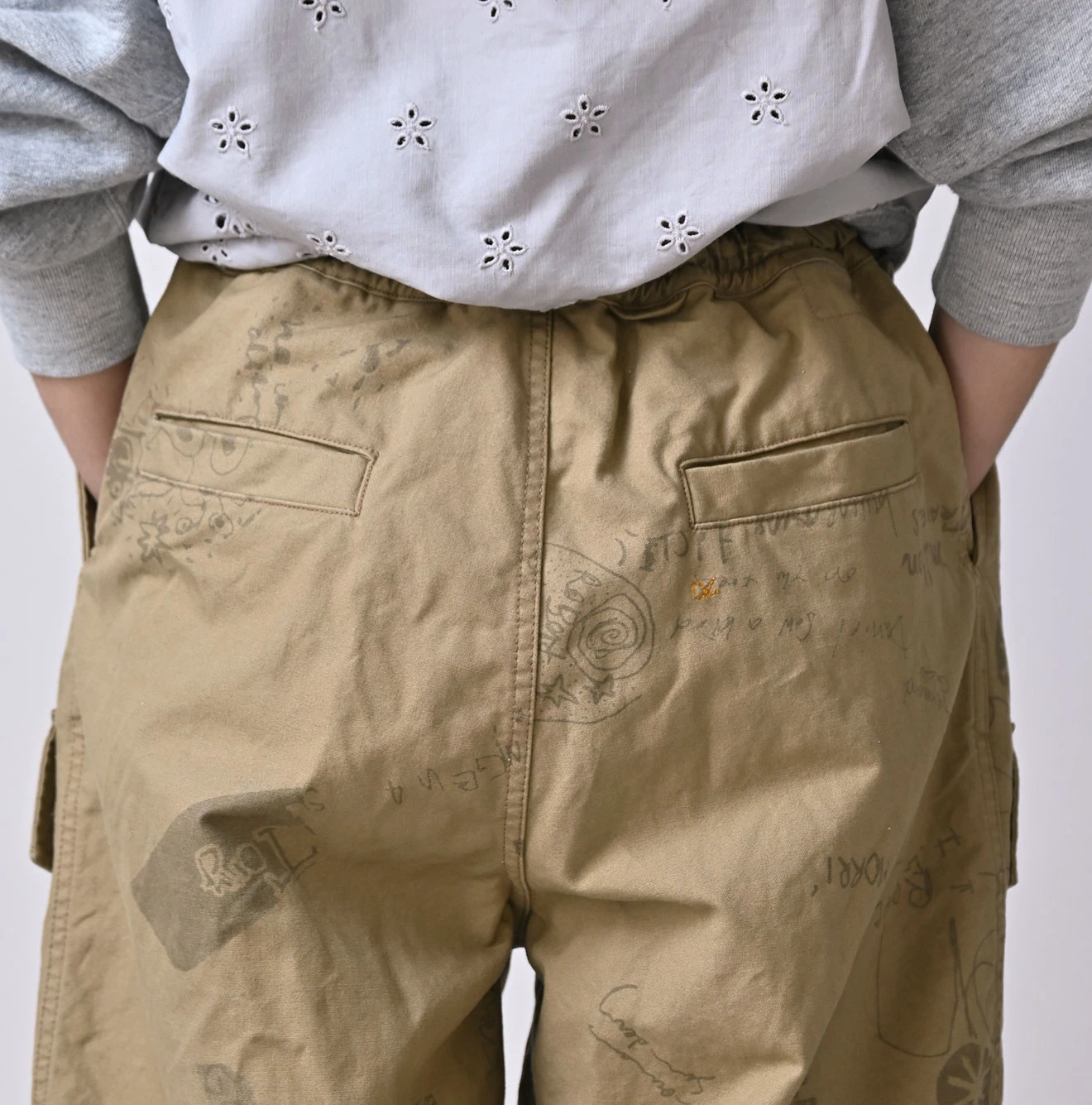 45R(フォーティファイブアール) |ダック落書きプリントの908テントパンツ