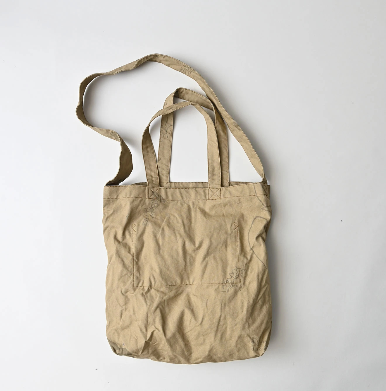 45R(フォーティファイブアール) |ダック落書きプリントの45星トート（中）