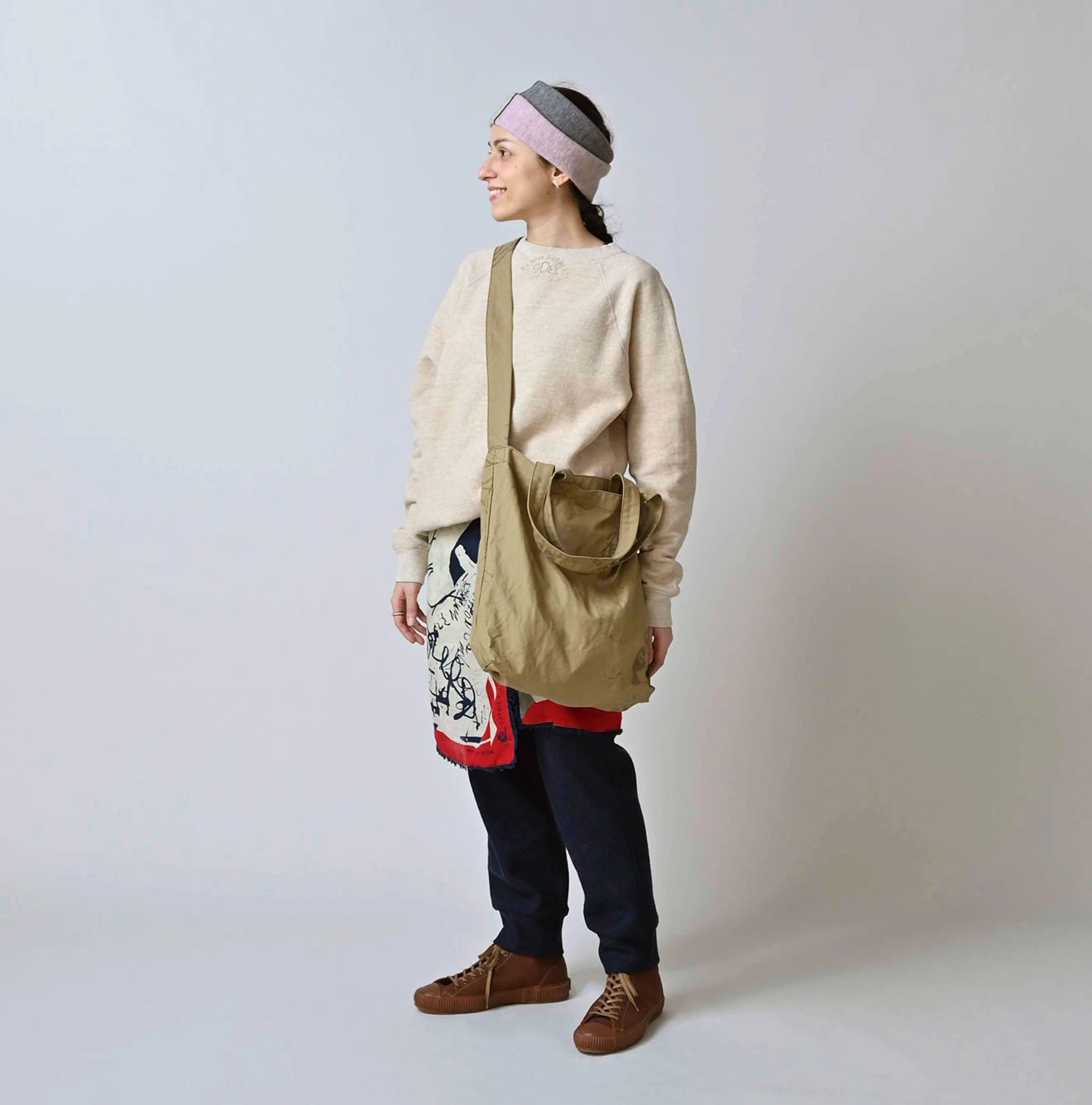 45R(フォーティファイブアール) |ダック落書きプリントの45星トート（中）