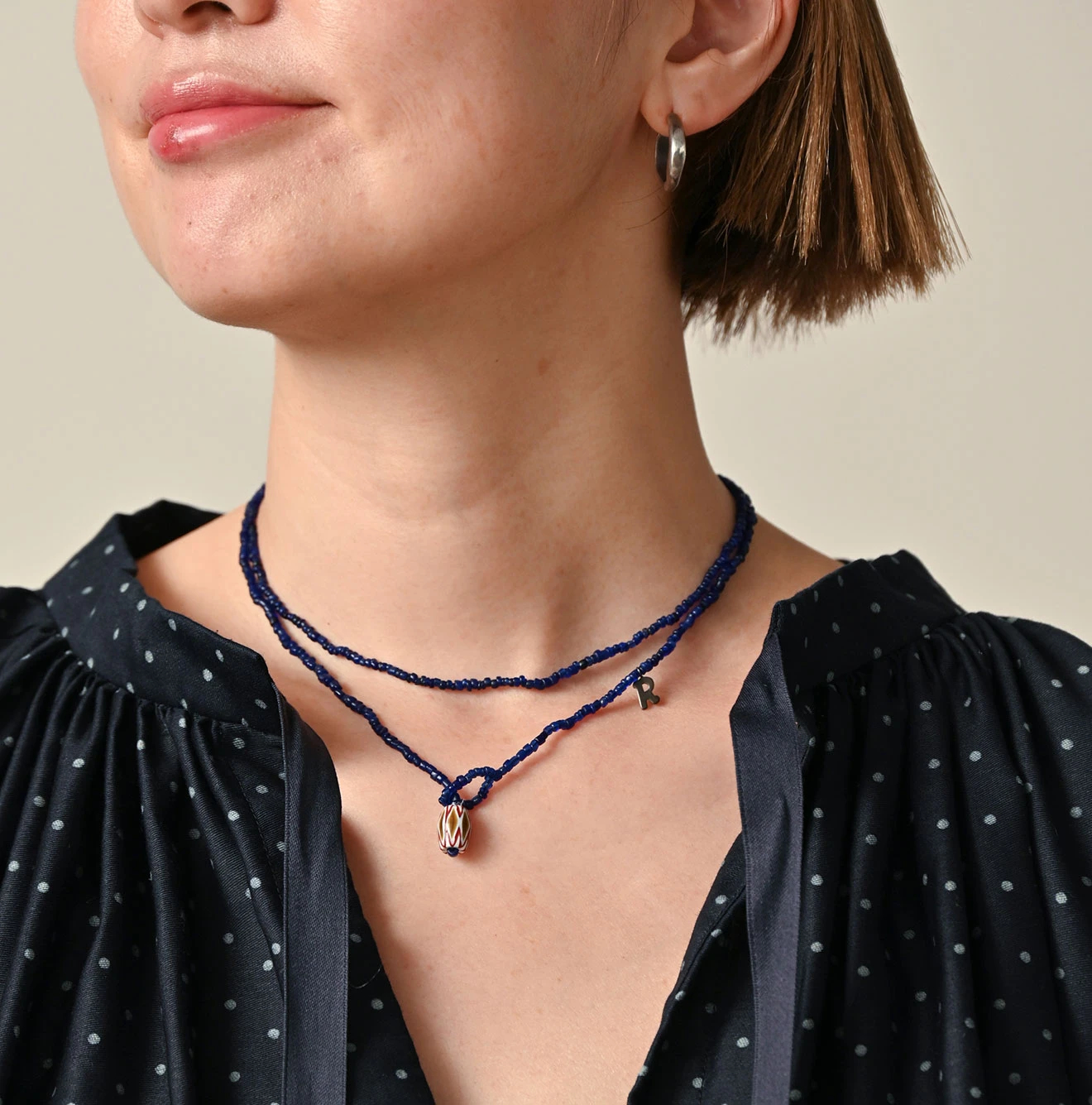 45R(フォーティファイブアール) |アンティークビーズのネックレス