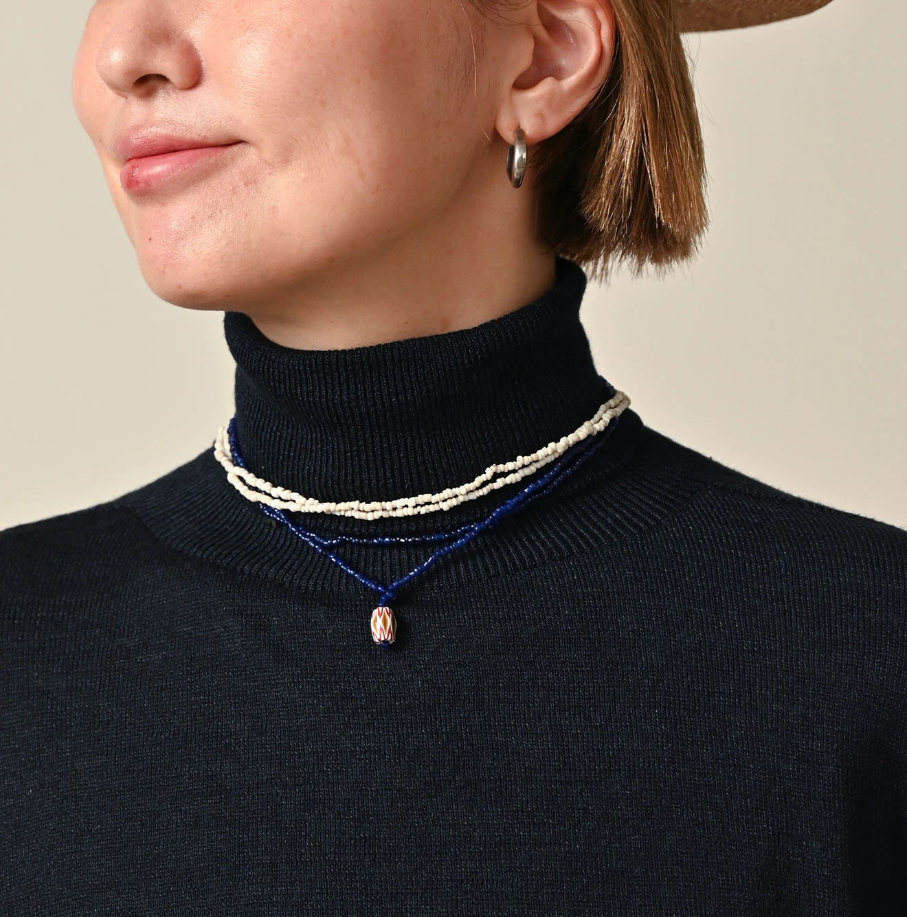 45R(フォーティファイブアール) |アンティークビーズのネックレス