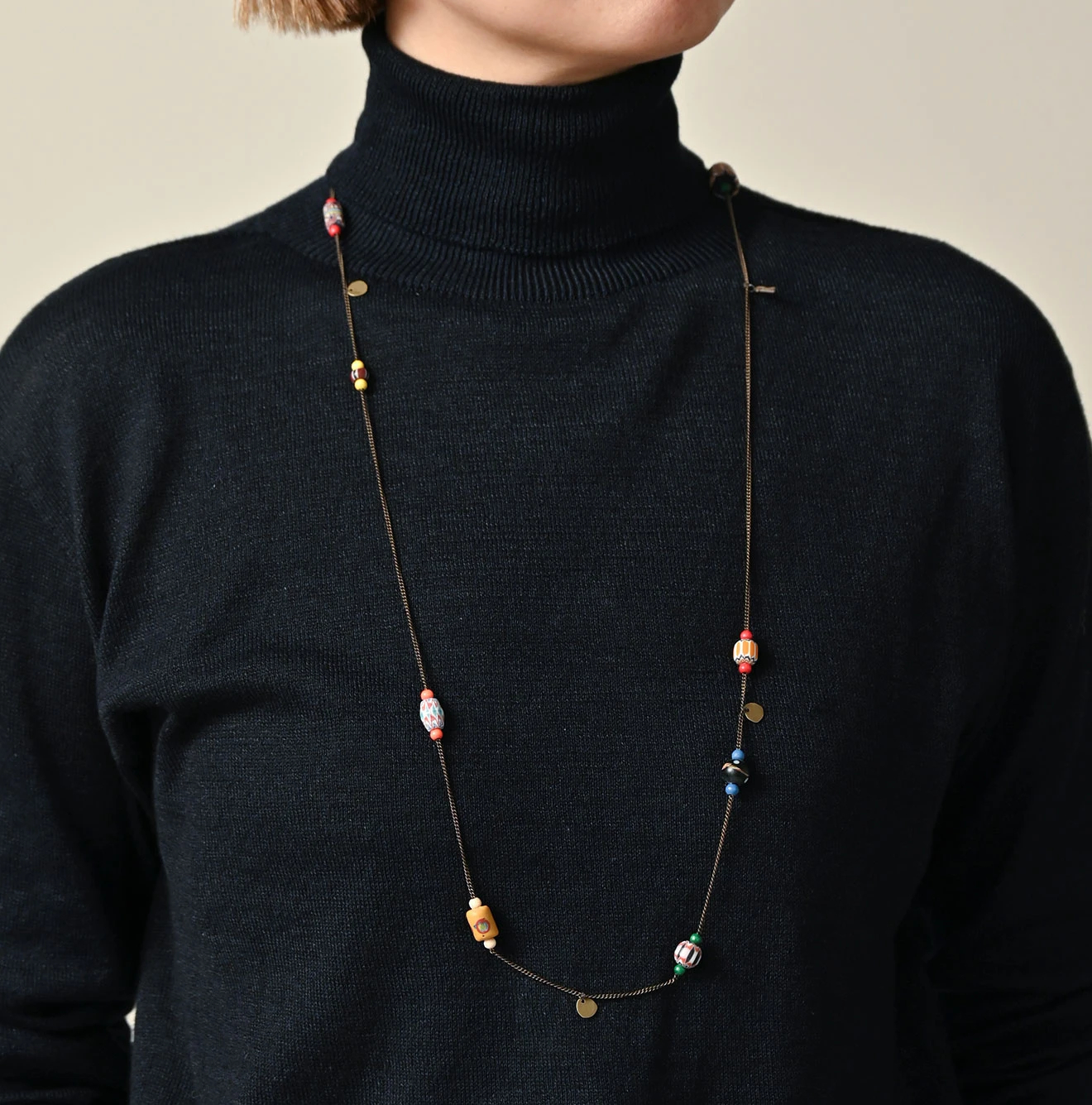 45R(フォーティファイブアール) |トンボ玉のネックレス