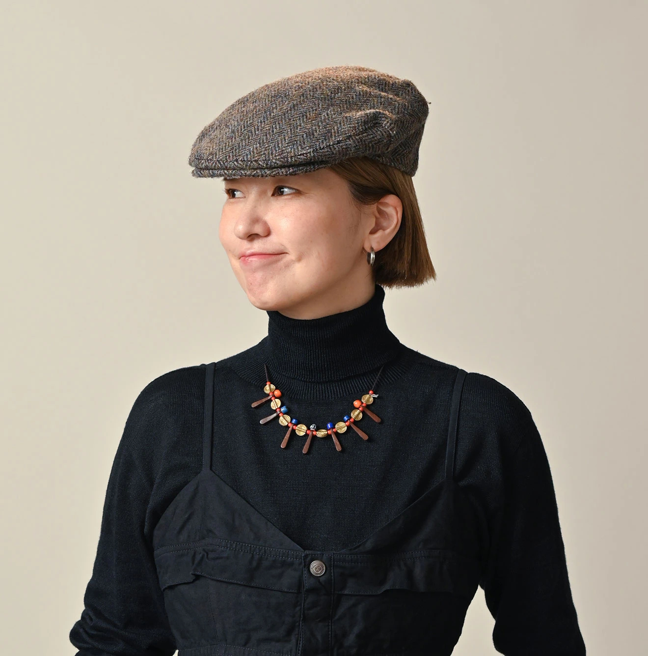 45R(フォーティファイブアール) |トンボ玉×レザーのチョーカー