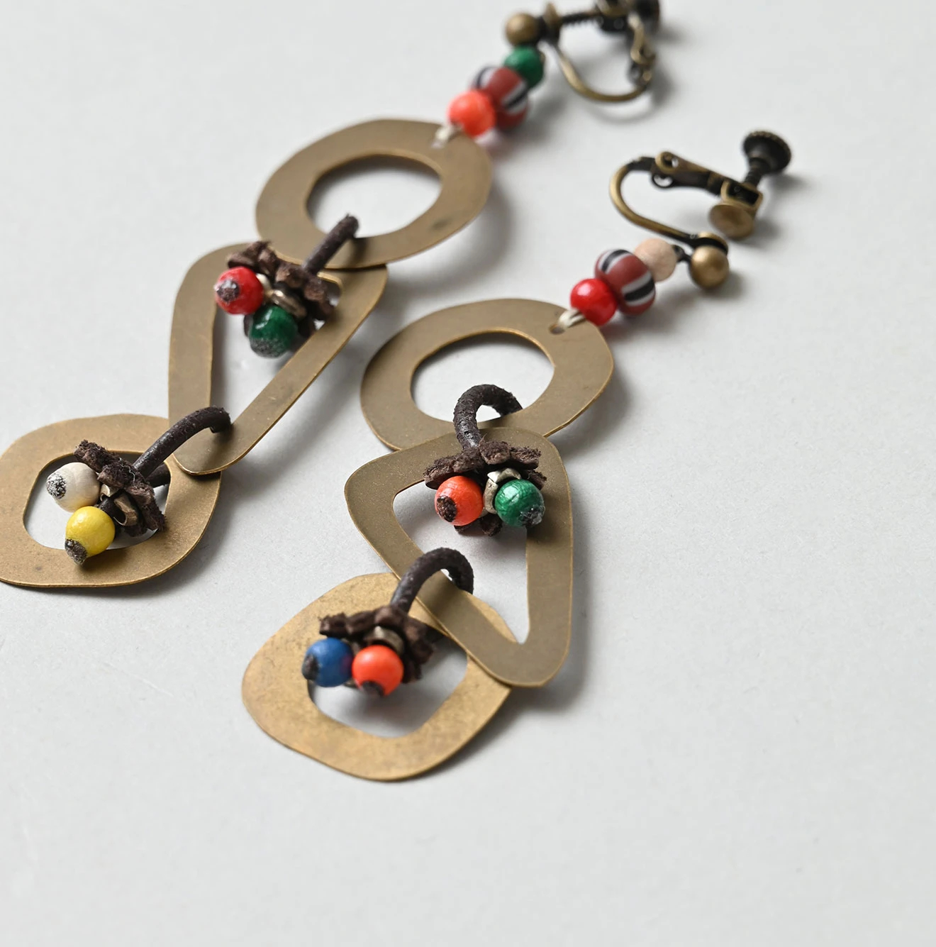 45R(フォーティファイブアール) |○△□真鍮イヤリング