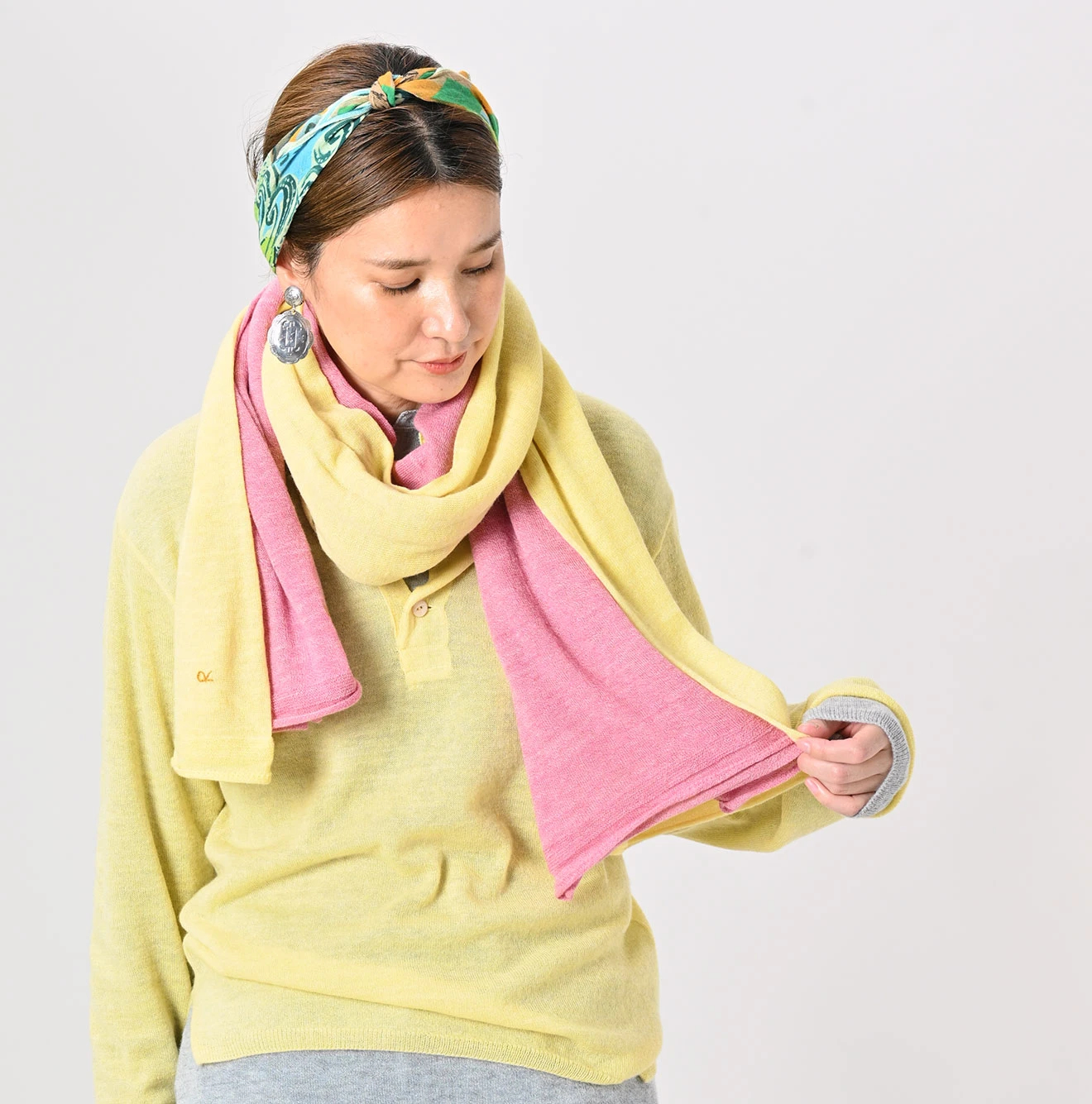 45R（フォーティファイブアール）| カシミヤ超ガーゼのマフラー Stole