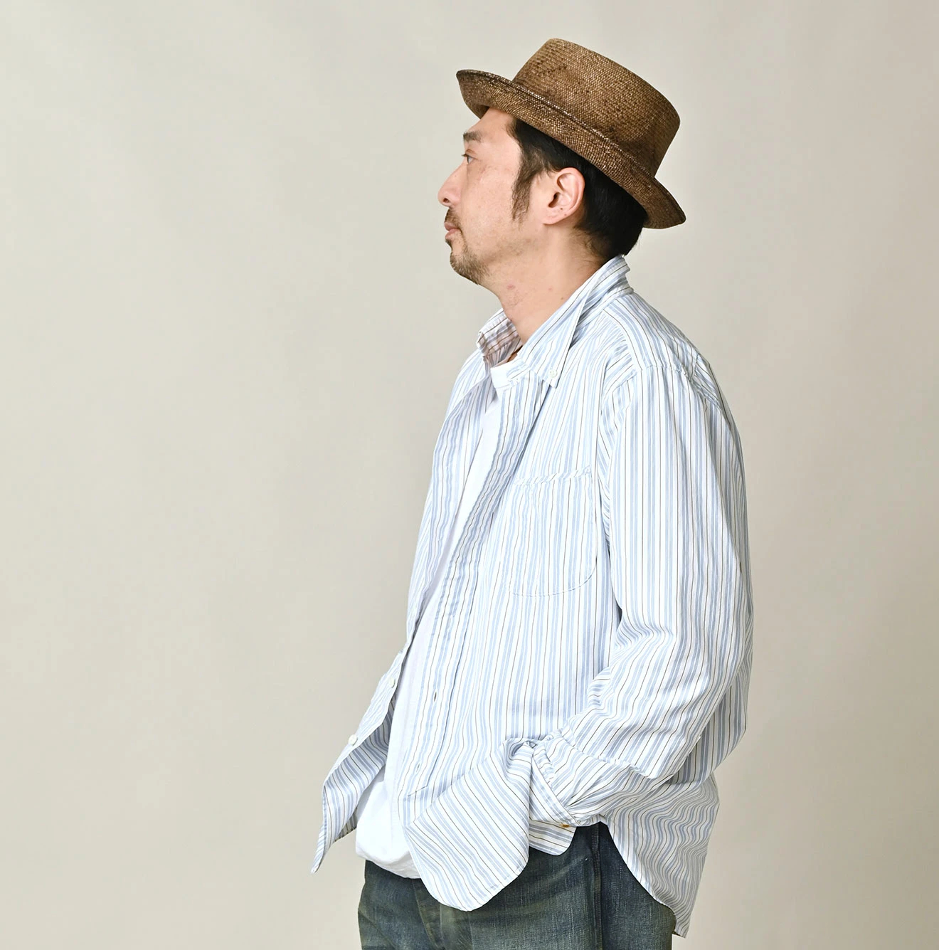 45R(フォーティファイブアール) |180番三子の908ローファーボタンダウンシャツ