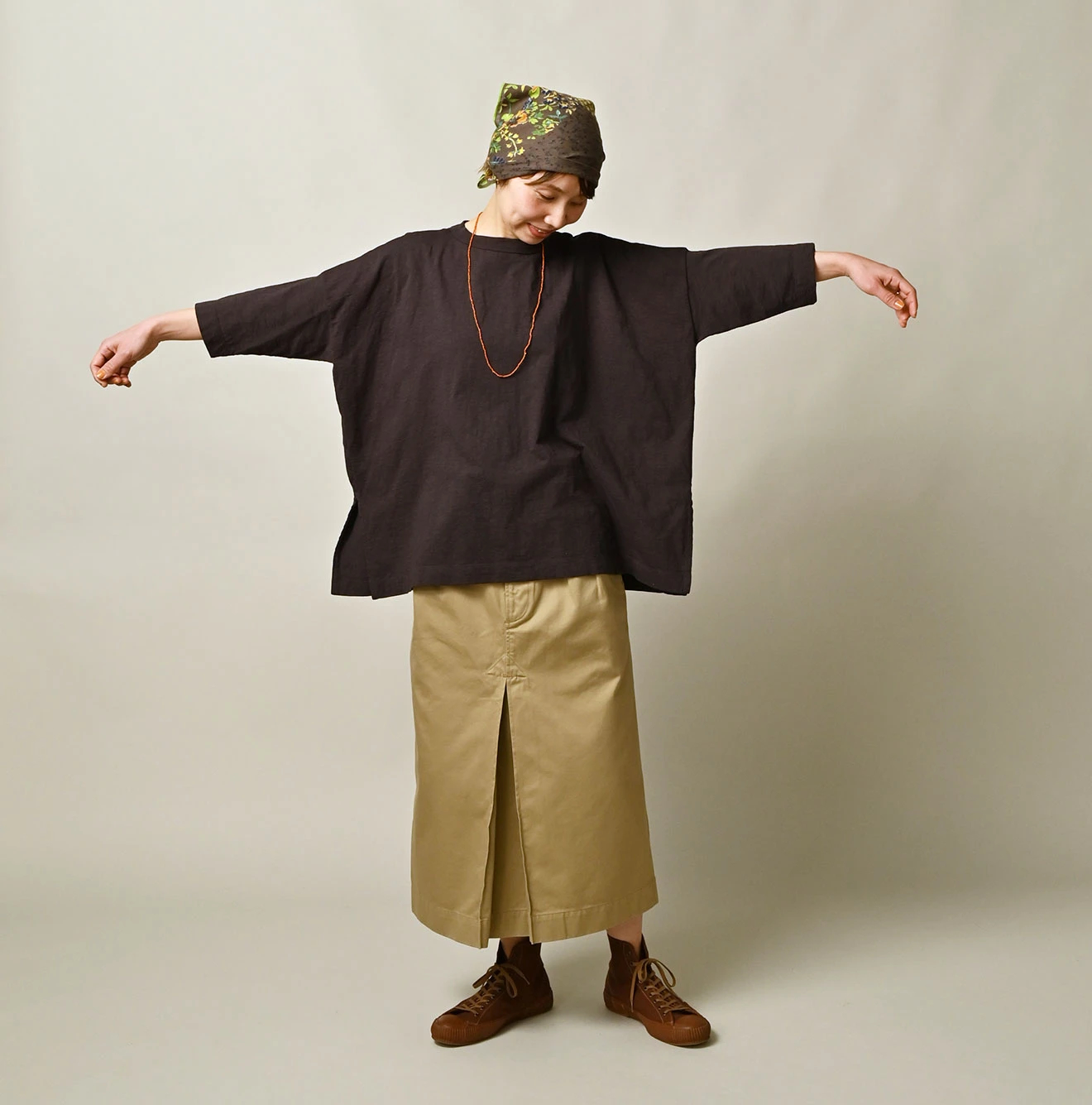 45R（フォーティファイブアール）| 天竺のビッグスリットTシャツ Short
