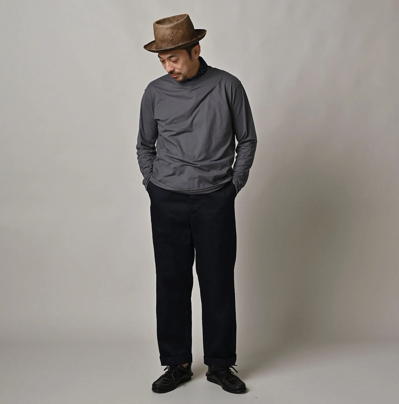 45R(フォーティファイブアール) |スーピマ薄天竺の908長袖Tシャツ