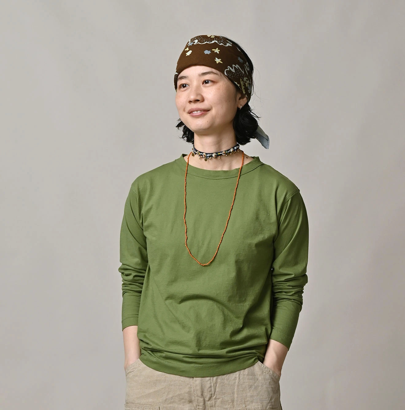 45R(フォーティファイブアール) |スーピマ薄天竺の908長袖Tシャツ