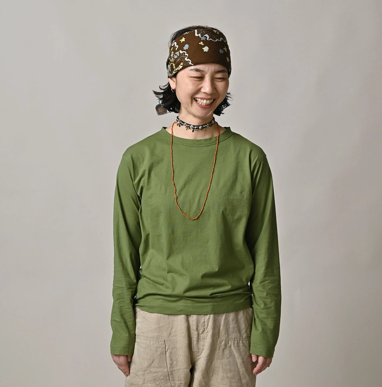 45R(フォーティファイブアール) |スーピマ薄天竺の908長袖Tシャツ