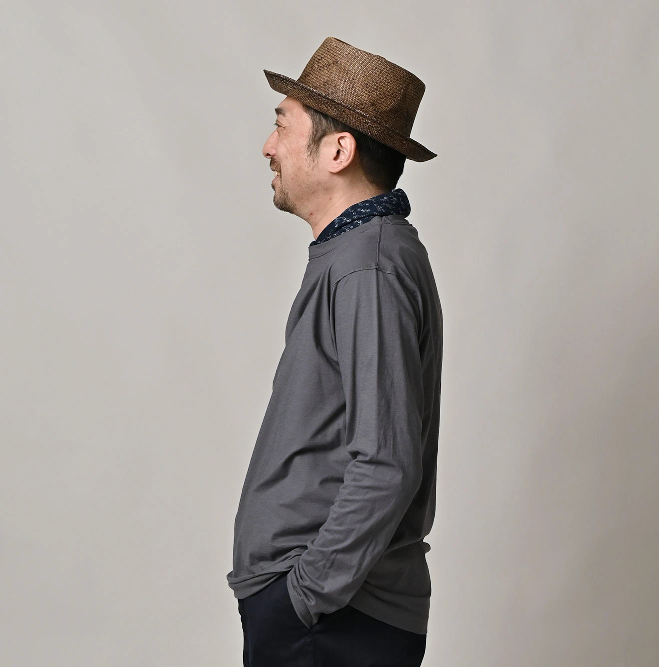 45R(フォーティファイブアール) |スーピマ薄天竺の908長袖Tシャツ