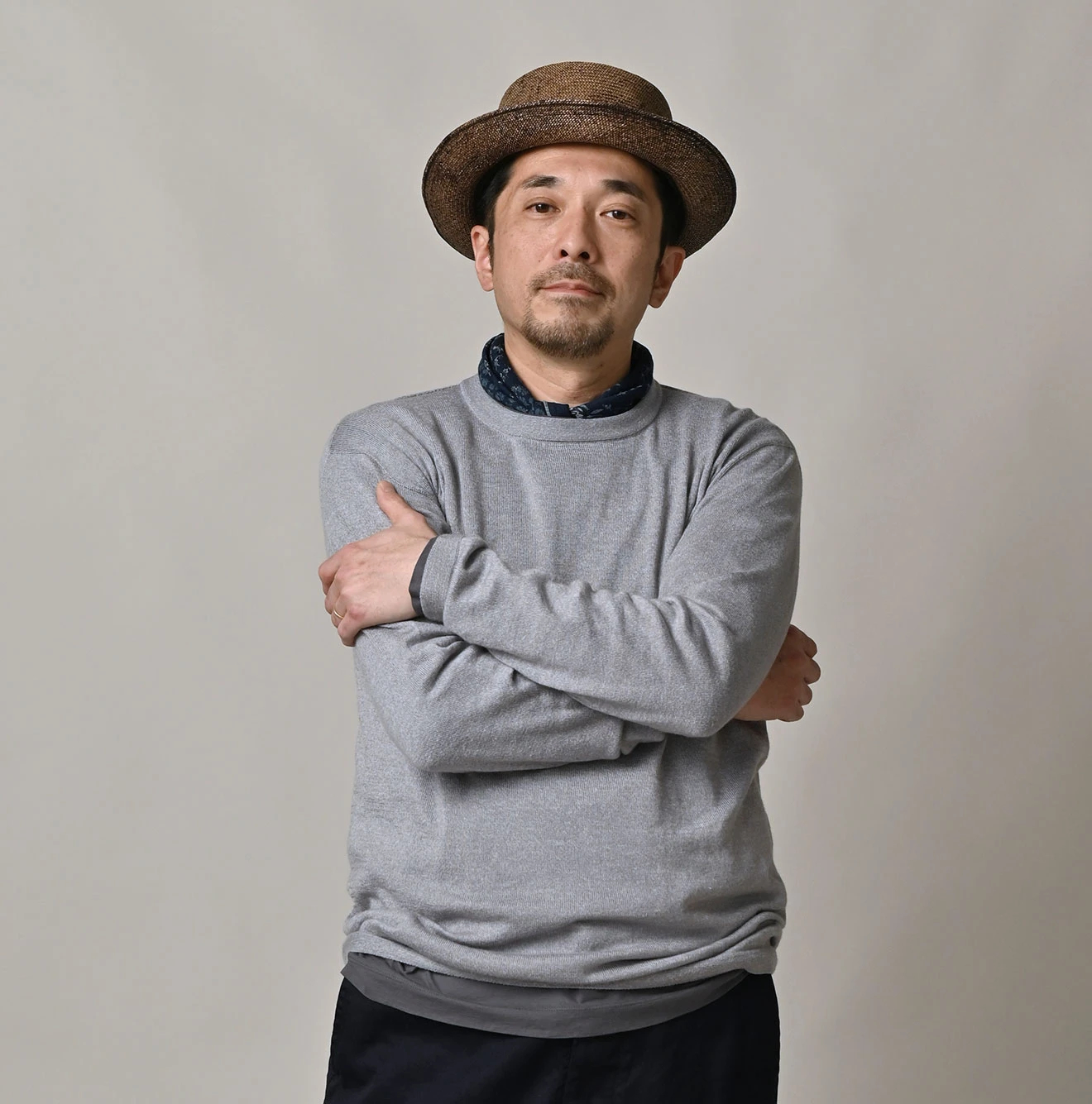 45R（フォーティファイブアール）| ホール超ガーゼの908クルー Sweater