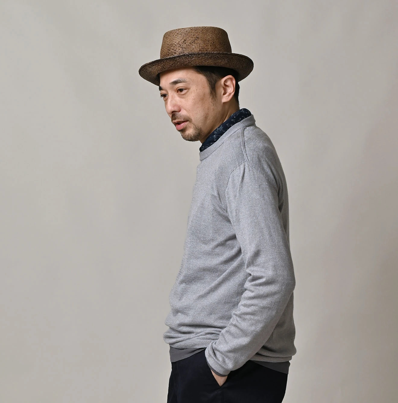 45R（フォーティファイブアール）| ホール超ガーゼの908クルー Sweater