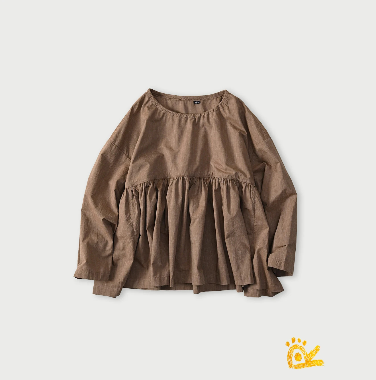 45R(フォーティファイブアール) |ONEONE 宝物のギャザーブラウス