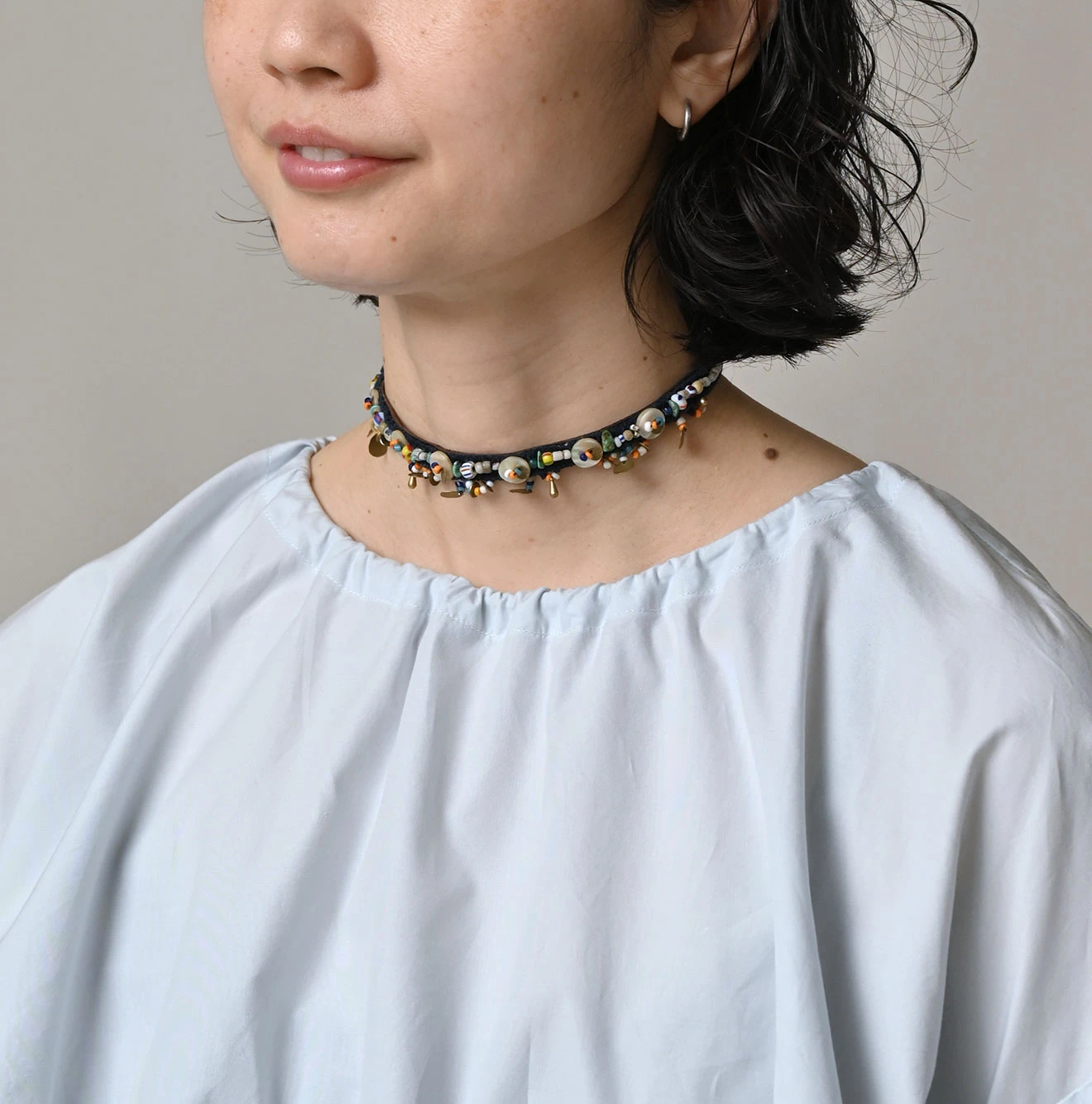 45R(フォーティファイブアール) |ONEONE 宝物のギャザーブラウス