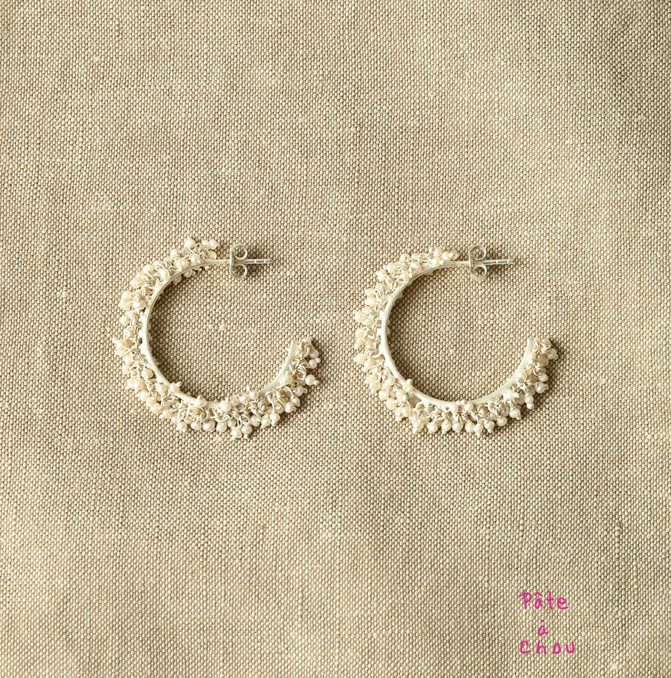 45R(フォーティファイブアール) |パトアシュ シードパール×シルバーリングのピアス