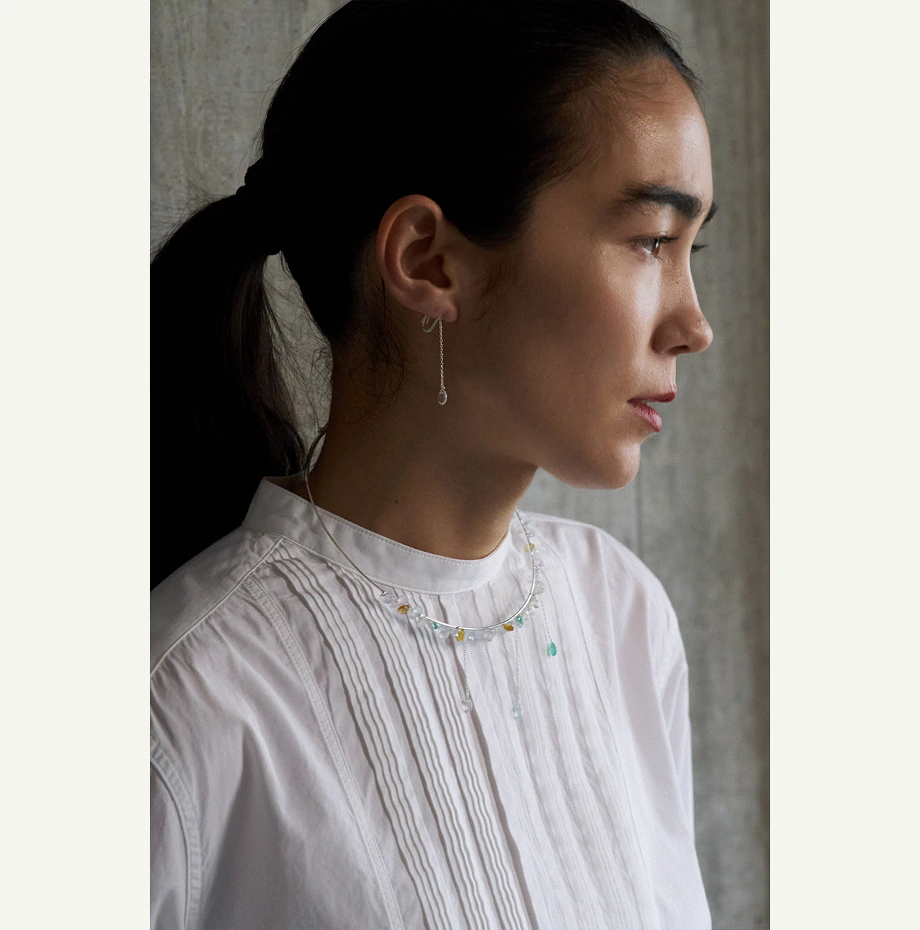 45R(フォーティファイブアール) |パトアシュ ストーン×シルバーのチョーカー