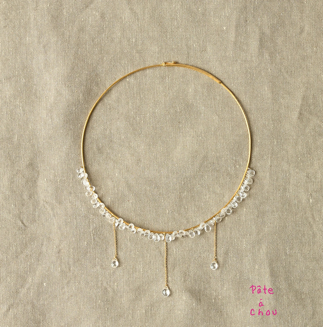 45R(フォーティファイブアール) |パトアシュ ストーン×ゴールドのチョーカー