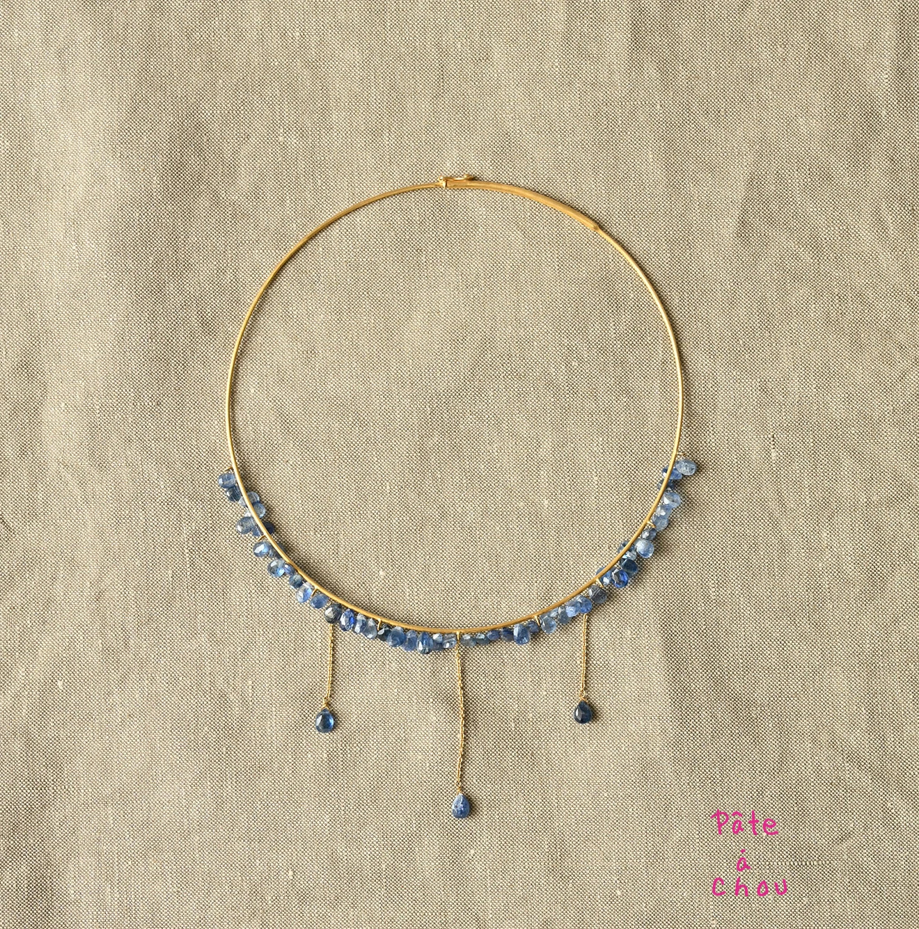 45R(フォーティファイブアール) |パトアシュ ストーン×ゴールドのチョーカー