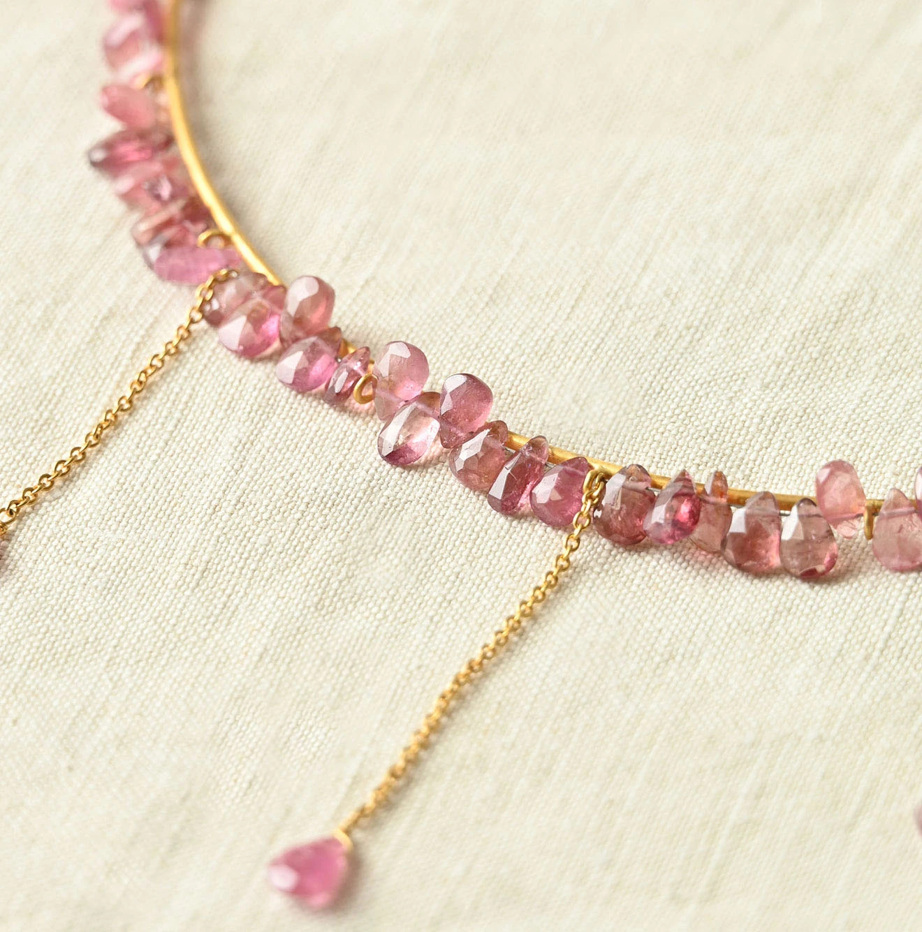 45R(フォーティファイブアール) |パトアシュ ストーン×ゴールドのチョーカー