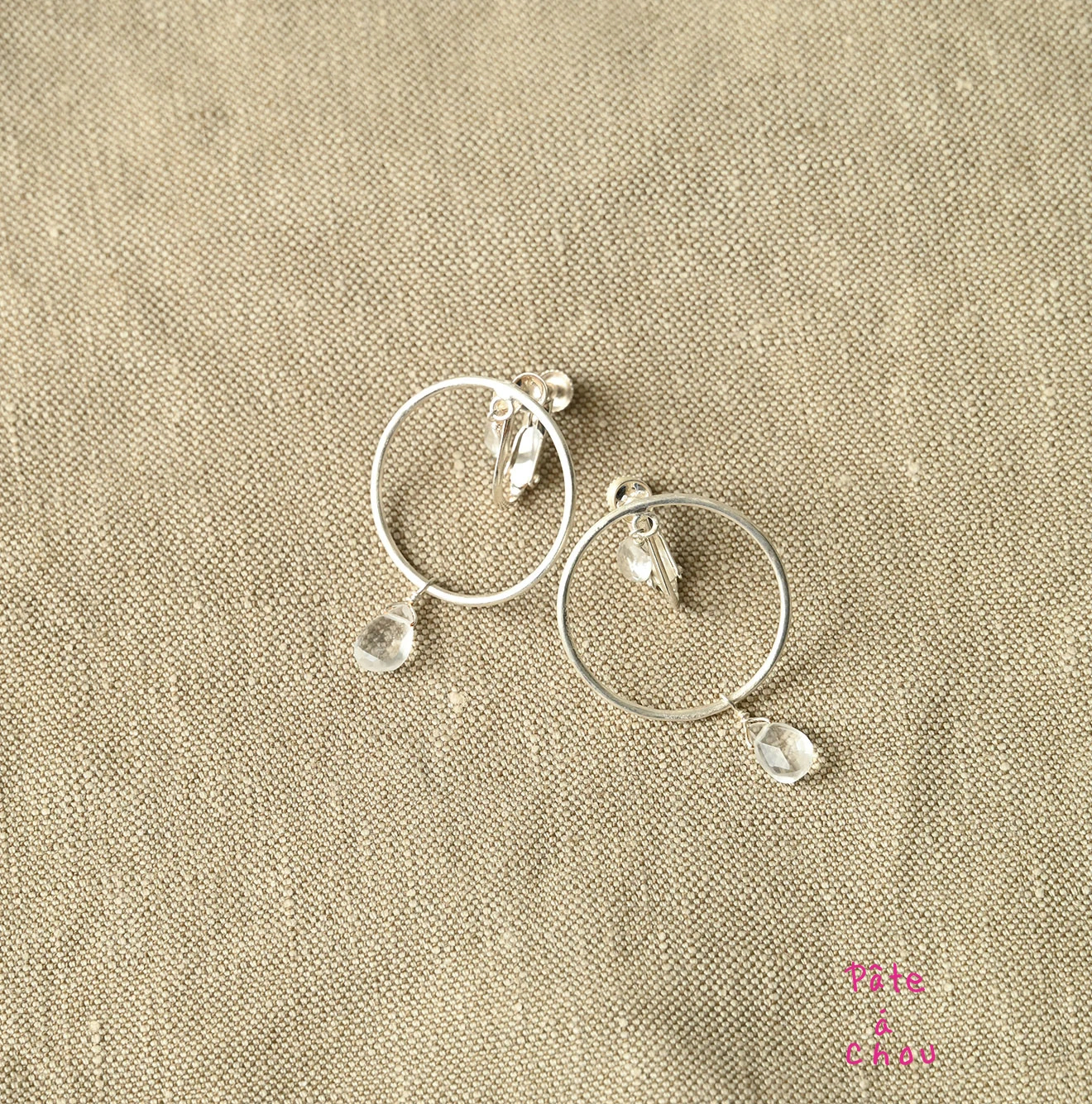 45R(フォーティファイブアール) |パトアシュ ストーン×シルバーリングのイヤリング