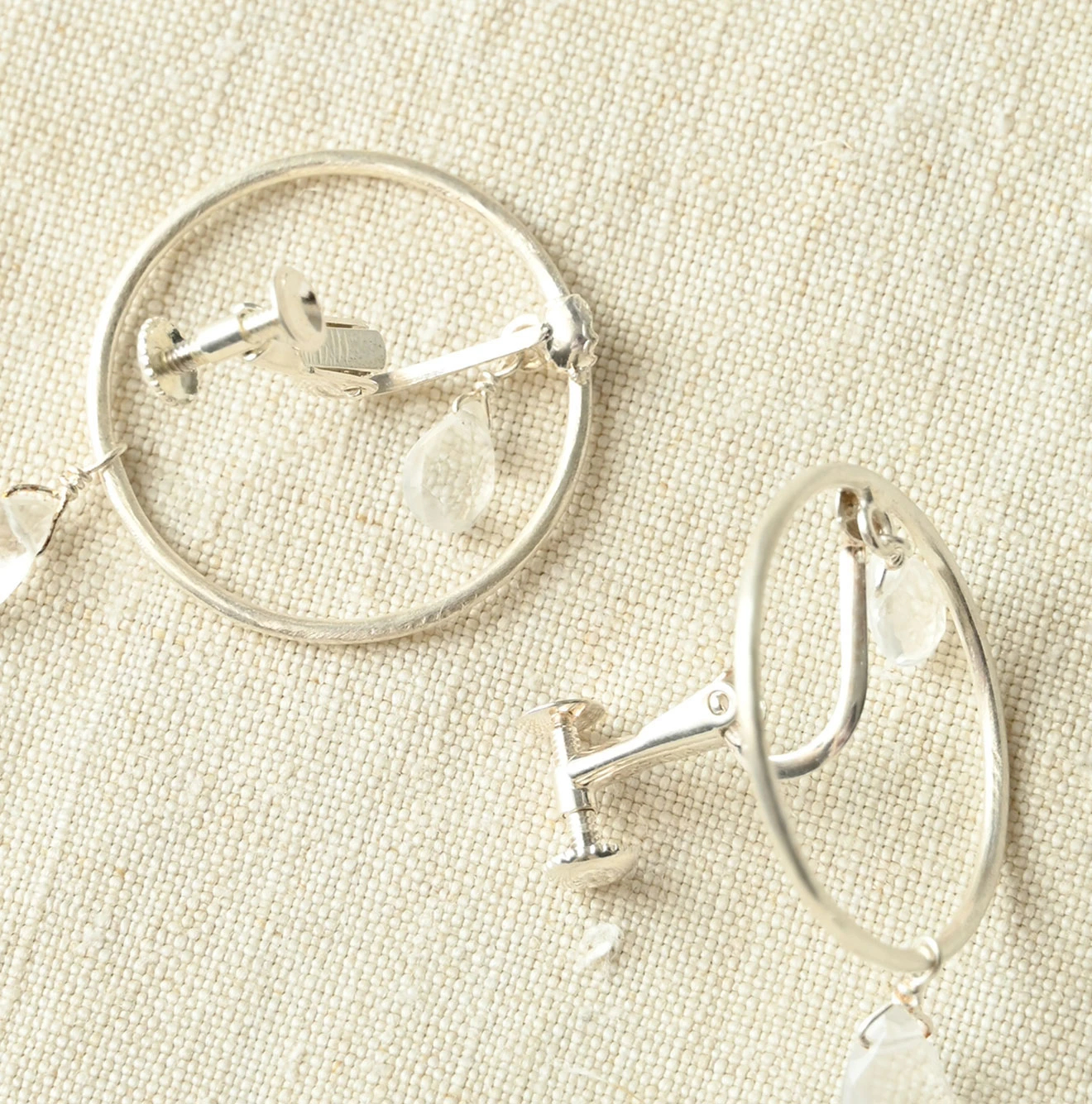 45R(フォーティファイブアール) |パトアシュ ストーン×シルバーリングのイヤリング