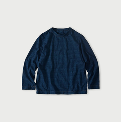 45r刺繍インディゴ四角Tシャツ 45R（フォーティファイブアール）| 45rpmロゴトリコ刺繍の四角Tシャツ
