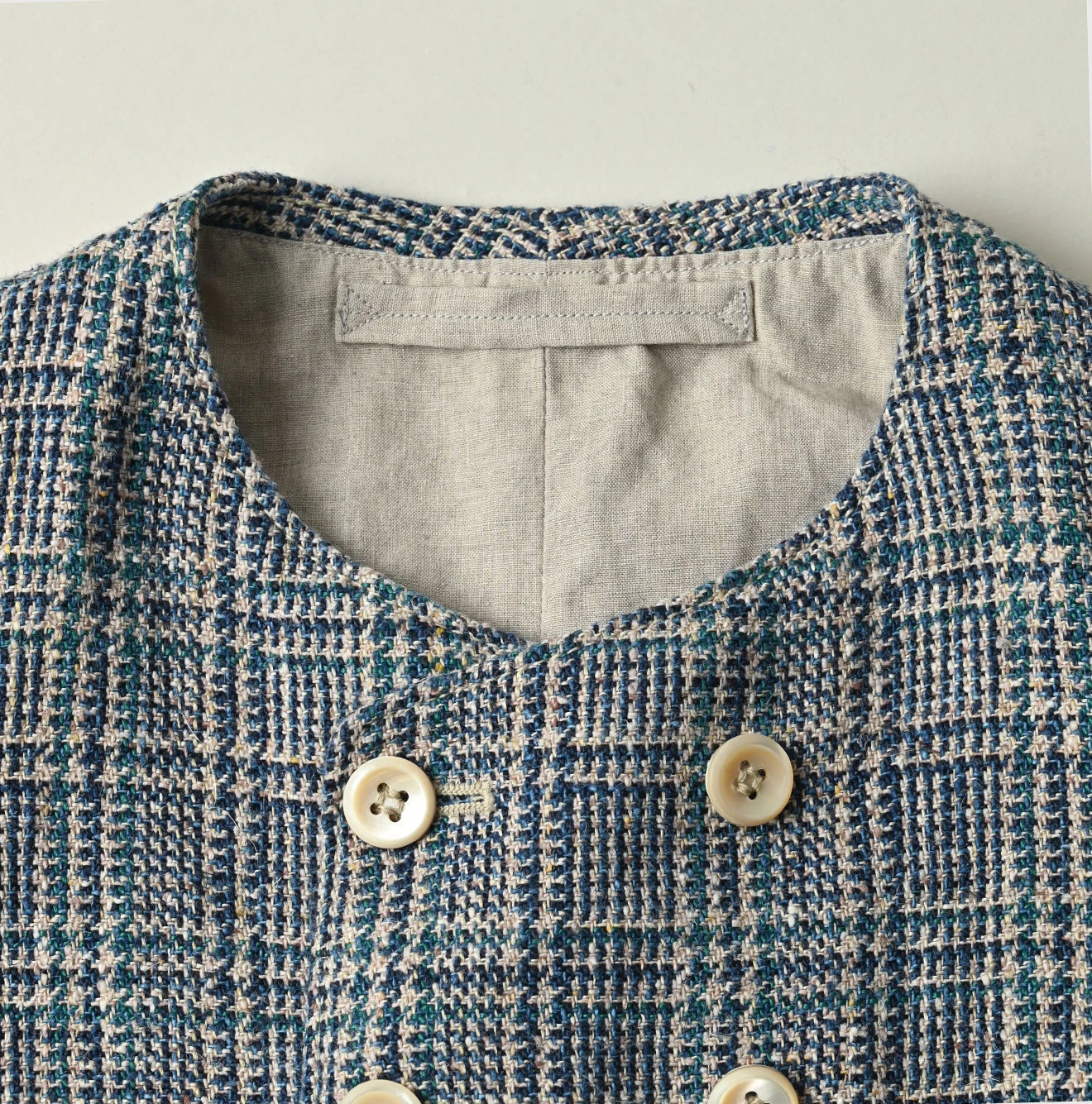 45R(フォーティファイブアール) |綿麻ツイードのダブルベスト