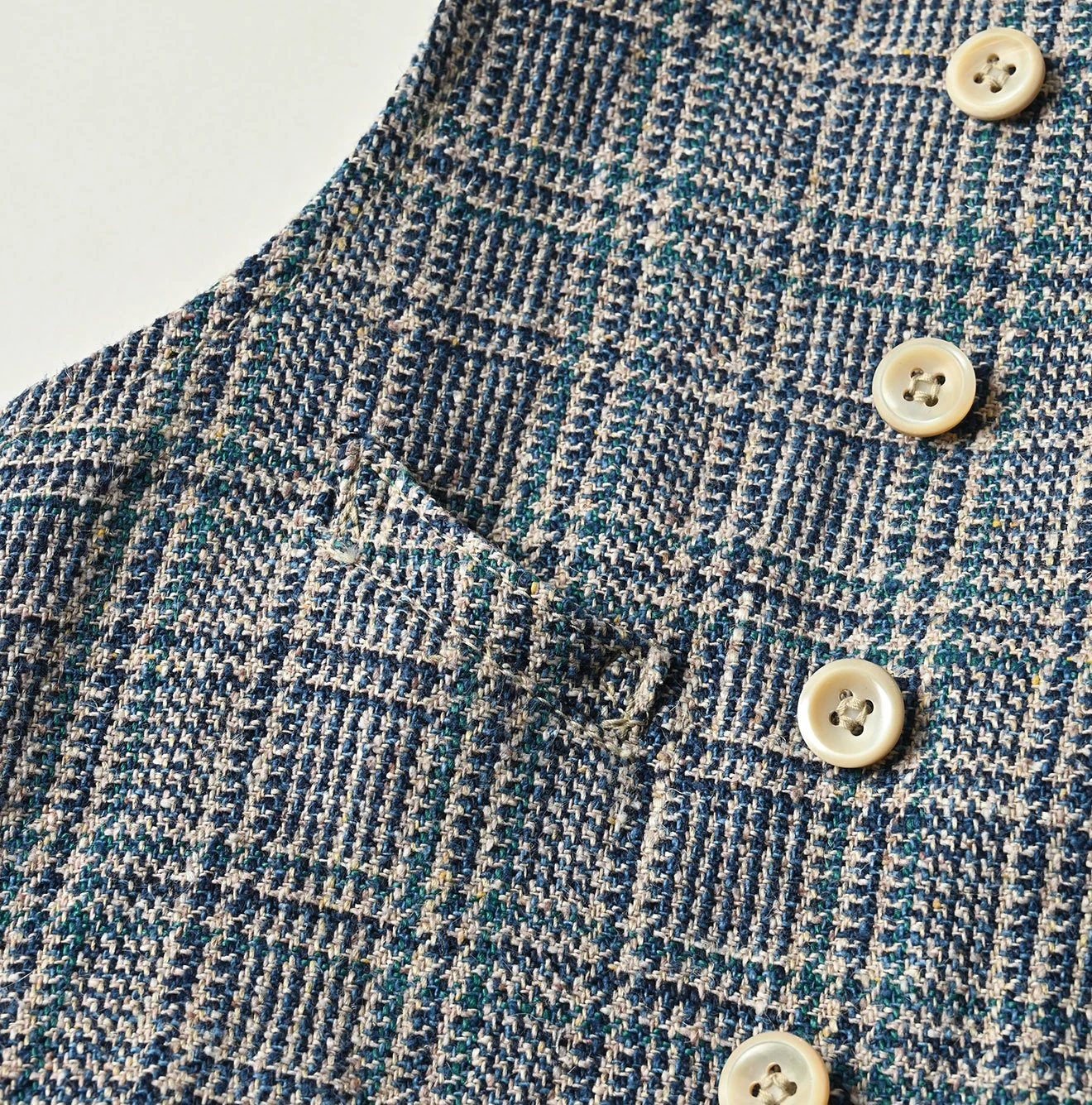 45R(フォーティファイブアール) |綿麻ツイードのダブルベスト