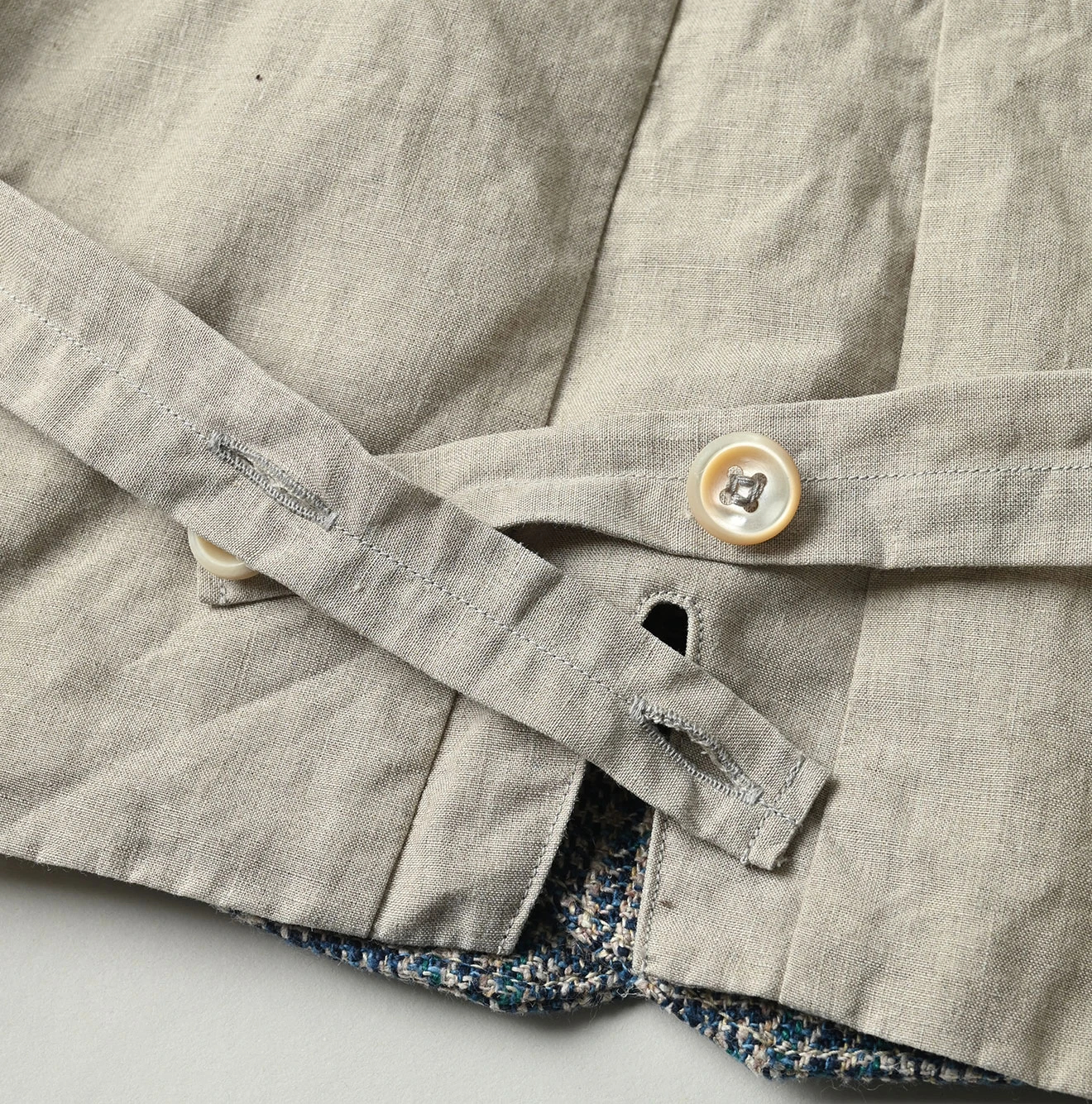 45R(フォーティファイブアール) |綿麻ツイードのダブルベスト