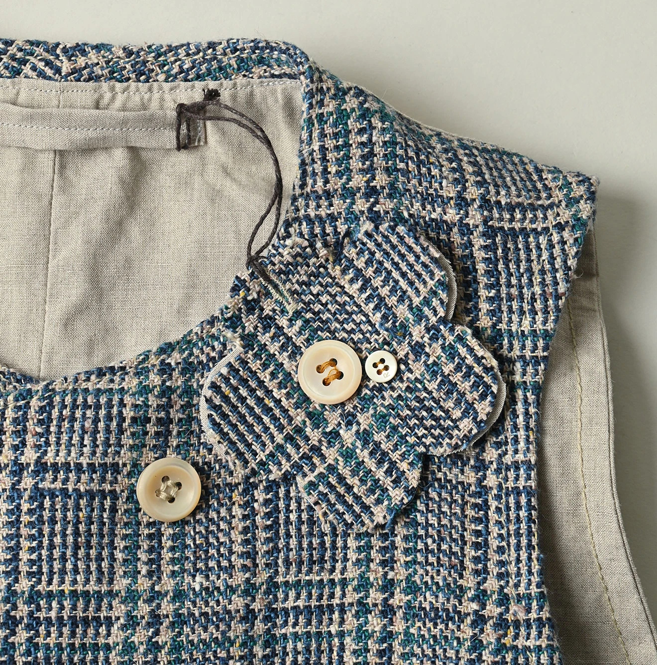45R(フォーティファイブアール) |綿麻ツイードのダブルベスト