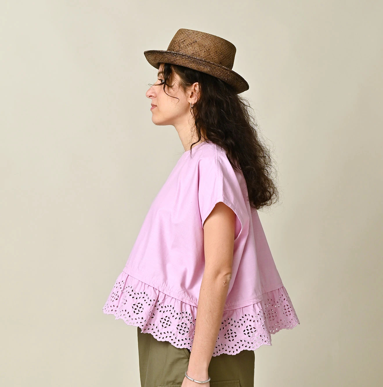 45R(フォーティファイブアール) |スーピマオックスのカットワークMキャミ