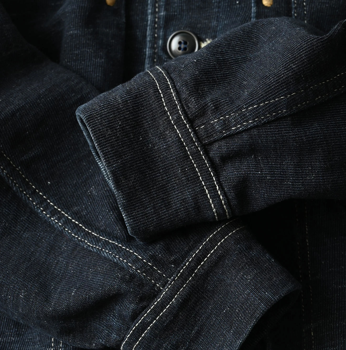 45R(フォーティファイブアール) |デニム天竺のGジャン（インディゴ）