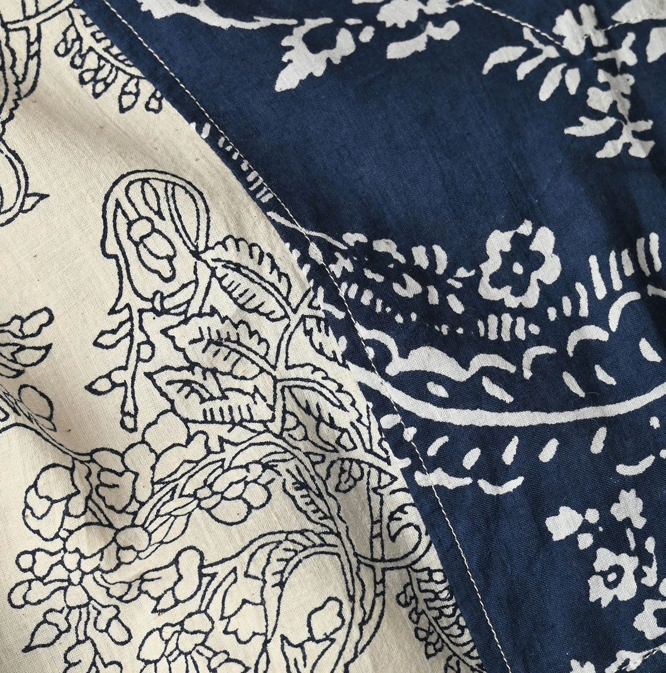 45R(フォーティファイブアール) |インドカディブロックプリントのパッチワークドレス