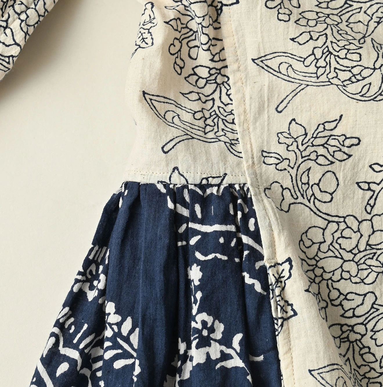 45R(フォーティファイブアール) |インドカディブロックプリントのパッチワークドレス