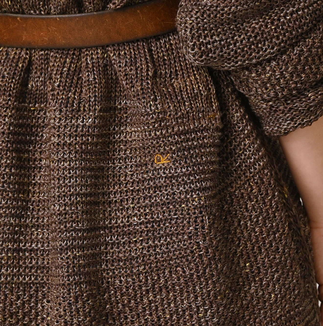 45R(フォーティファイブアール) |リネンギマのパッチワークロングカーディガン