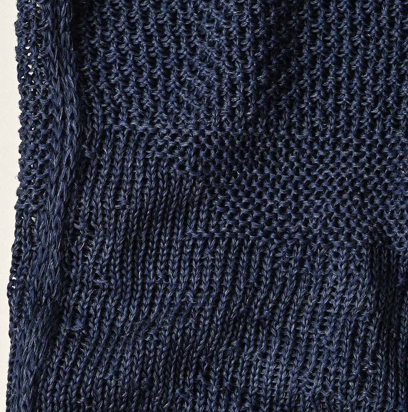 45R(フォーティファイブアール) |リネンギマのパッチワークロングカーディガン