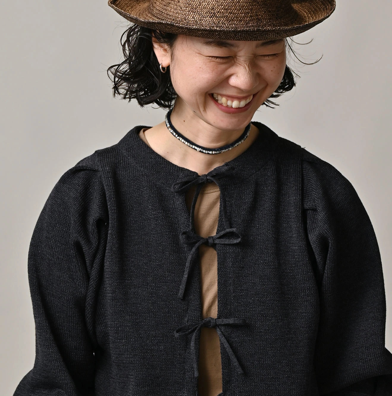 45R ギマニットソーのMポロ　グレー　¥36,300 45R（フォーティファイブアール）| ギマニットソーのボレロ Cardigan