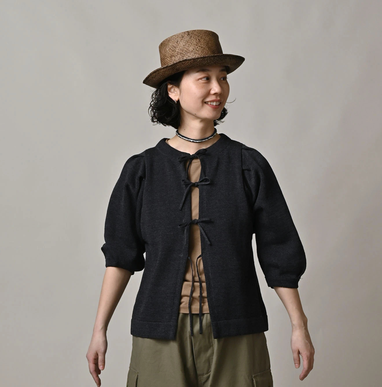 45R 極美品/ 褒められニット フロートフラワーリボンニット 45rpm 50%OFF】holiday ribbon knit～ﾎﾘﾃﾞｰﾘﾎﾞﾝﾆｯﾄ | flower／フラワー公式通販