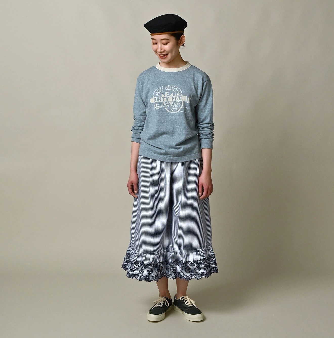 45R ロゴジャカードの908クレリックＴシャツ 45R（フォーティファイブアール）| ロゴジャカードの908クレリックT