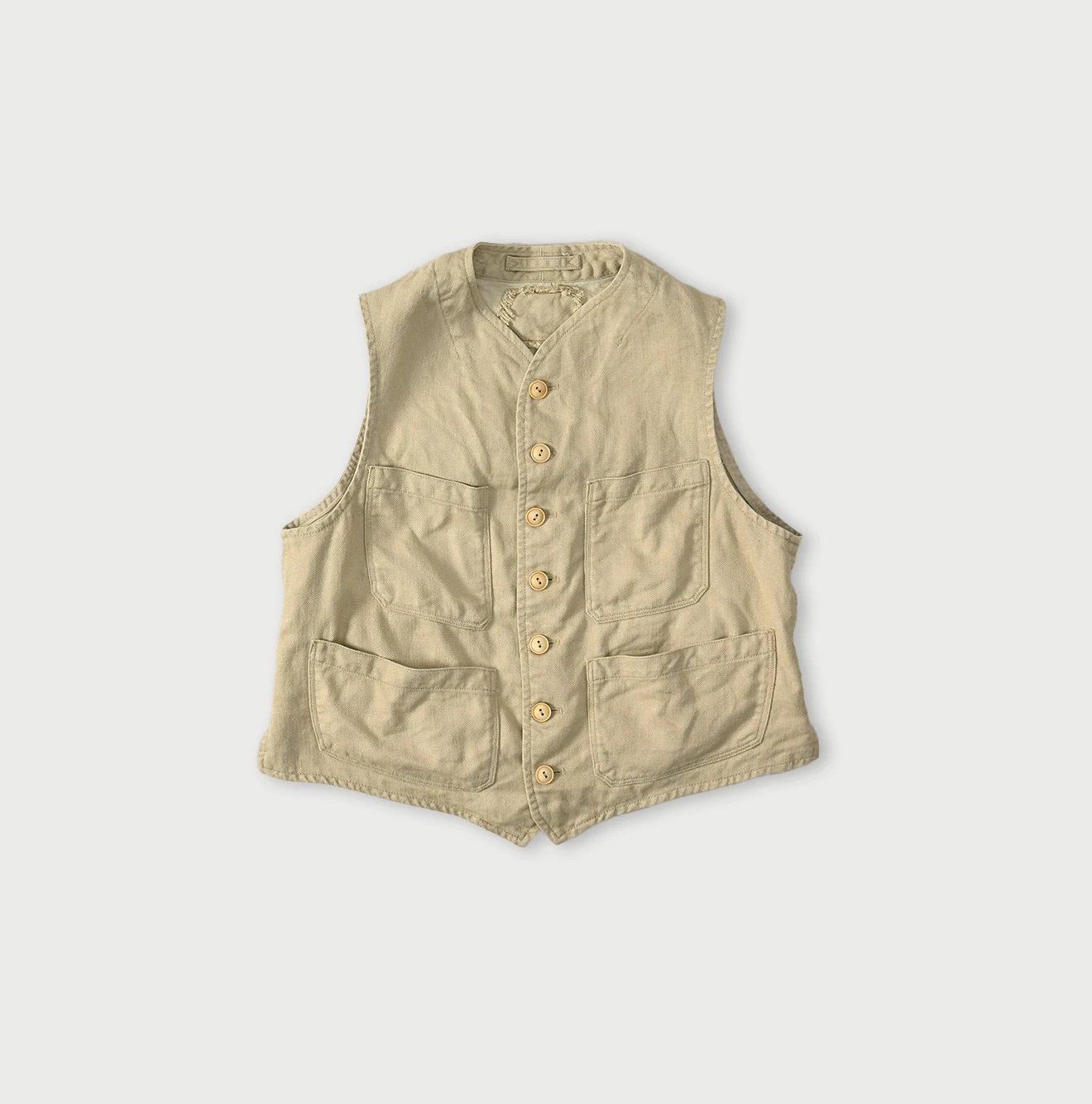 45R(フォーティファイブアール) |リネンヘリンボンの908ベスト