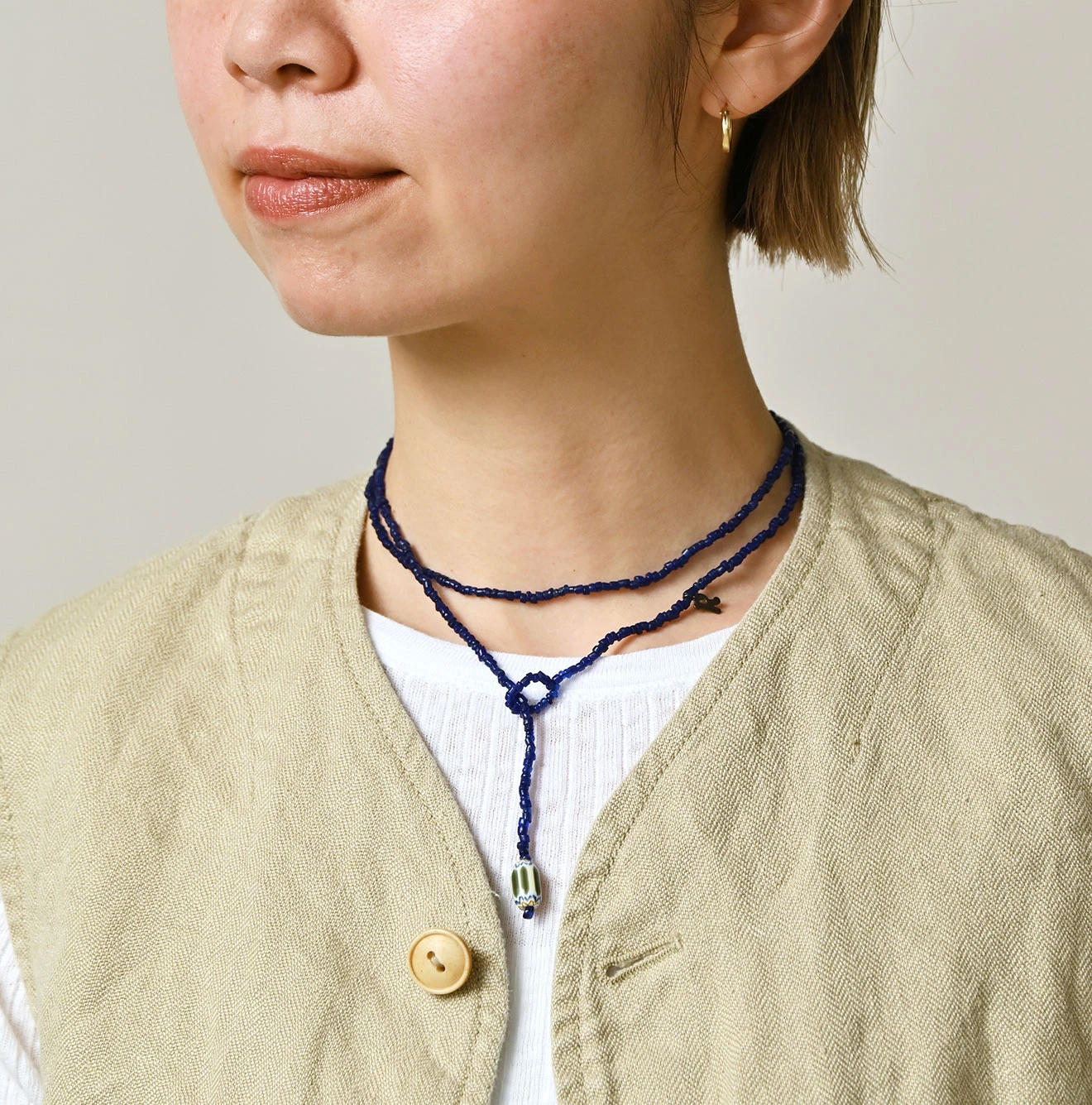 45R(フォーティファイブアール) |リネンヘリンボンの908ベスト