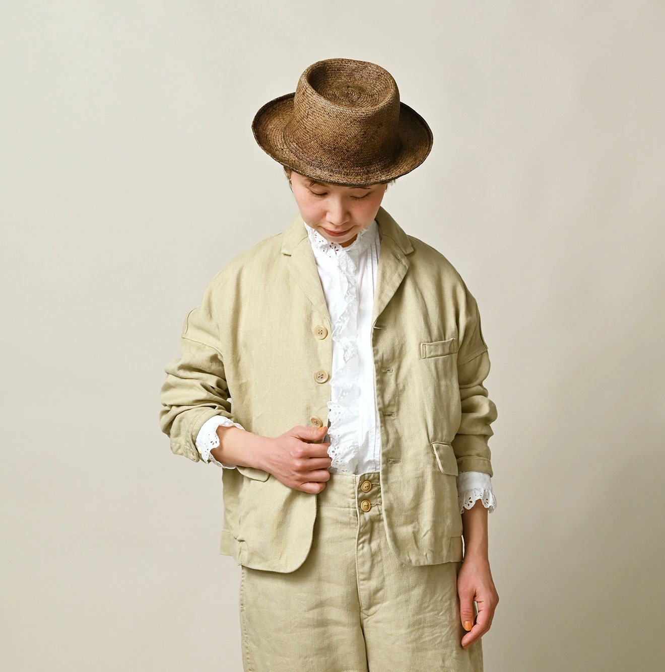 45R(フォーティファイブアール) |リネンヘリンボンの908馬ジャケット