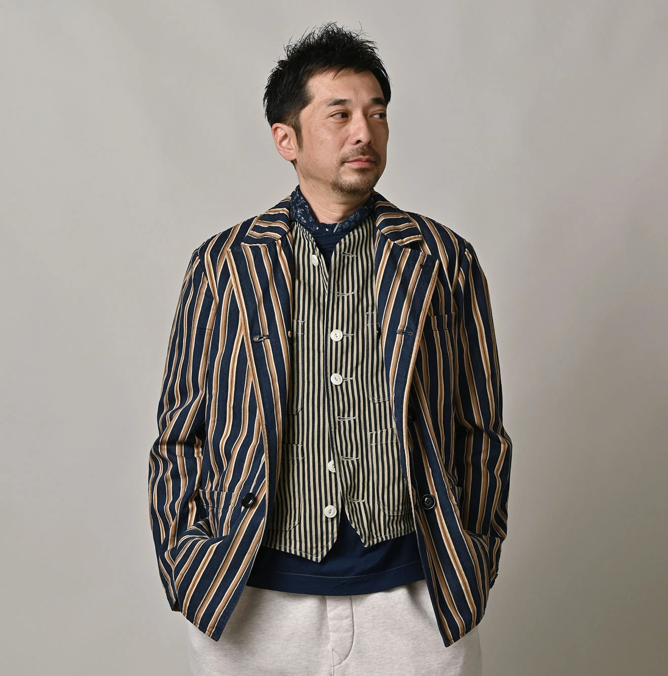 45R(フォーティファイブアール) |いろいろヒッコリーの908マノロジャケット