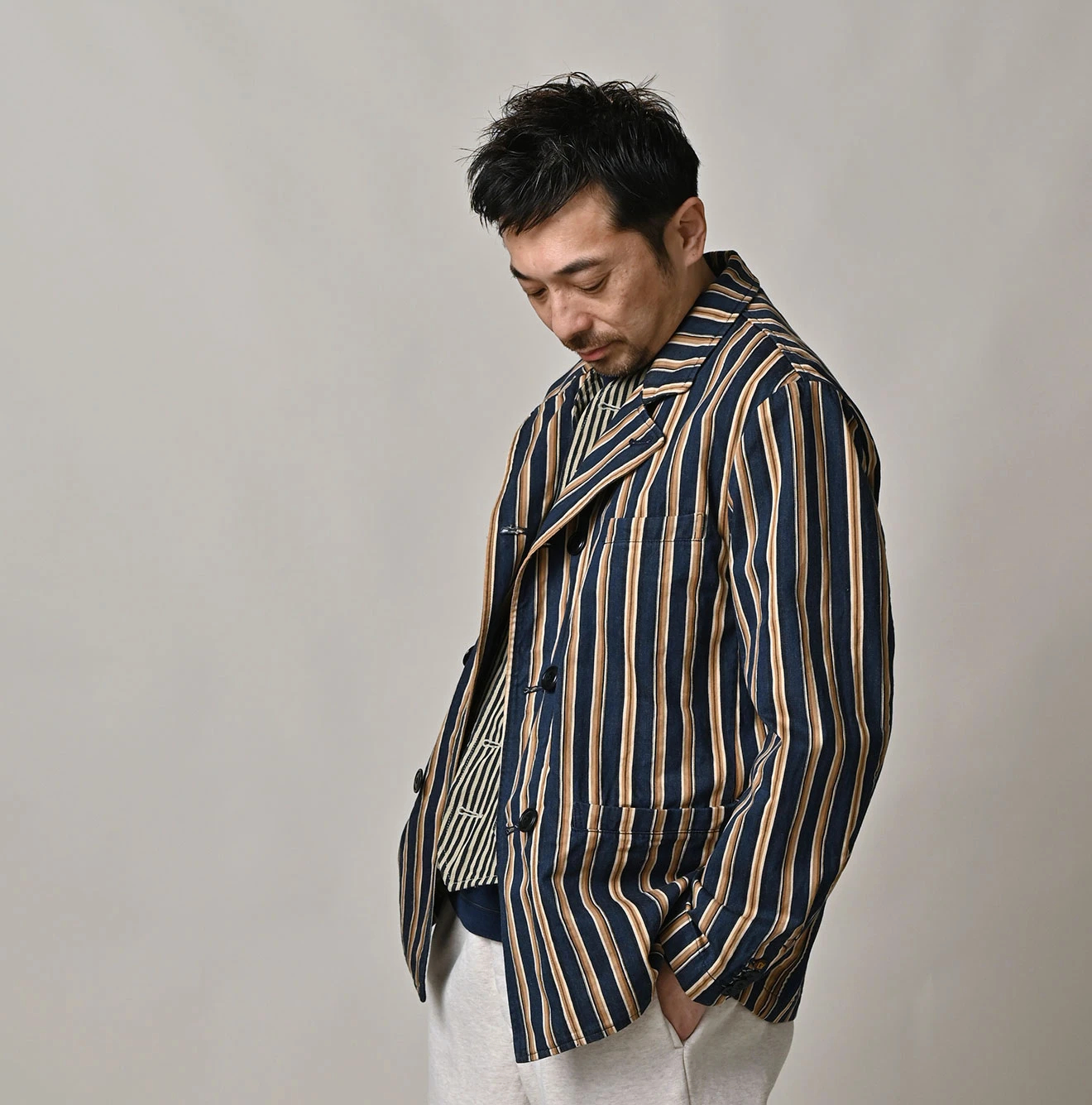 45R(フォーティファイブアール) |いろいろヒッコリーの908マノロジャケット