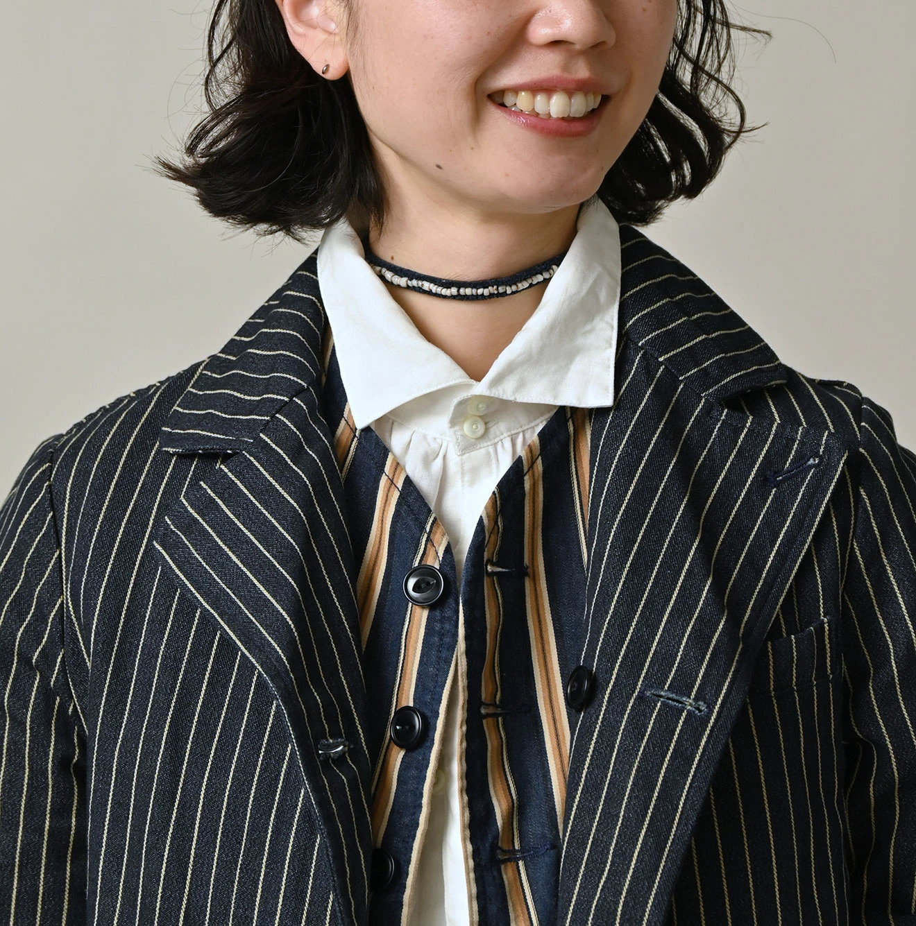 45R(フォーティファイブアール) |いろいろヒッコリーの908マノロジャケット