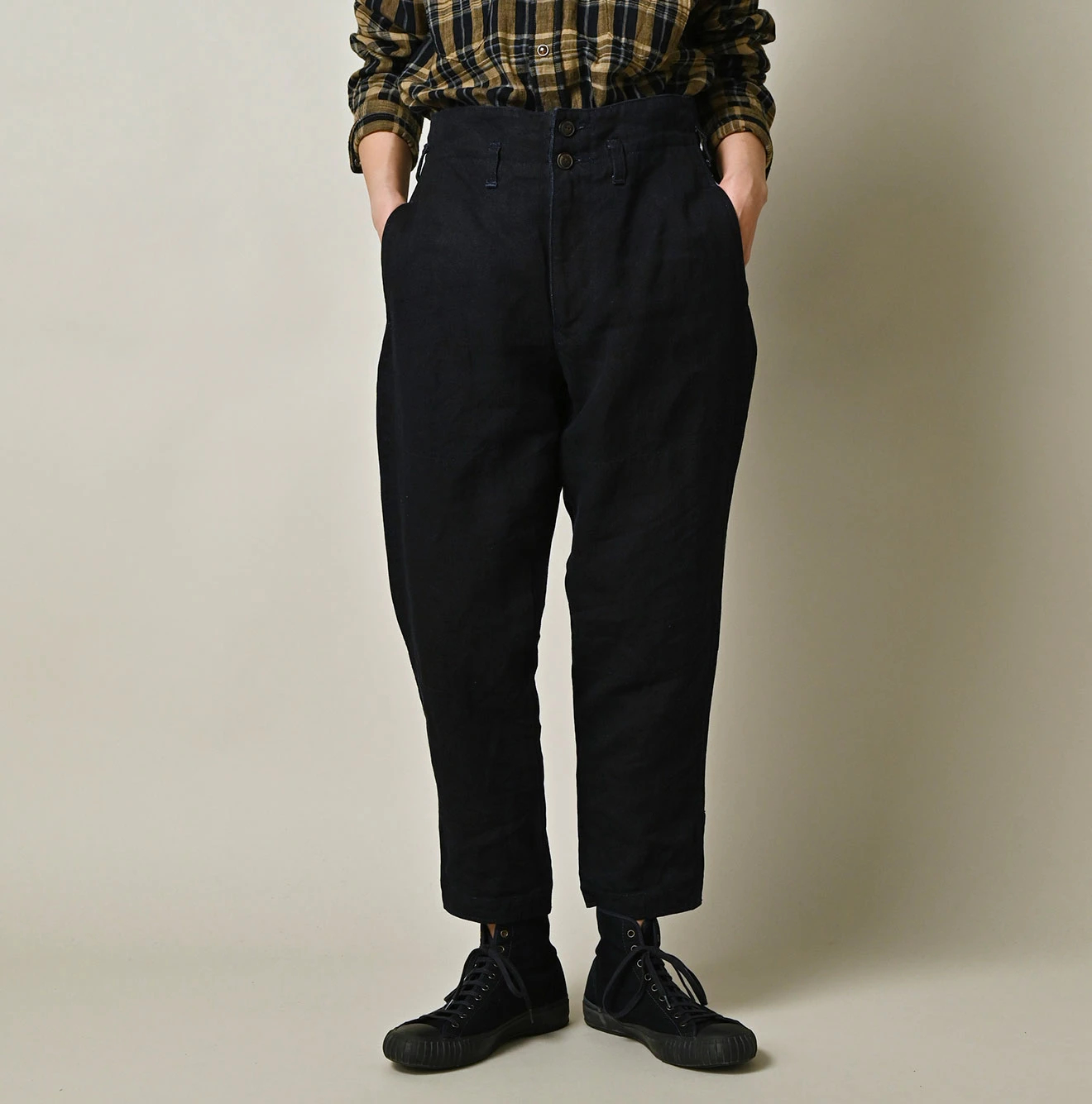 45R(フォーティファイブアール) |リネンヘリンボンの908ジョッパン（インディゴ）