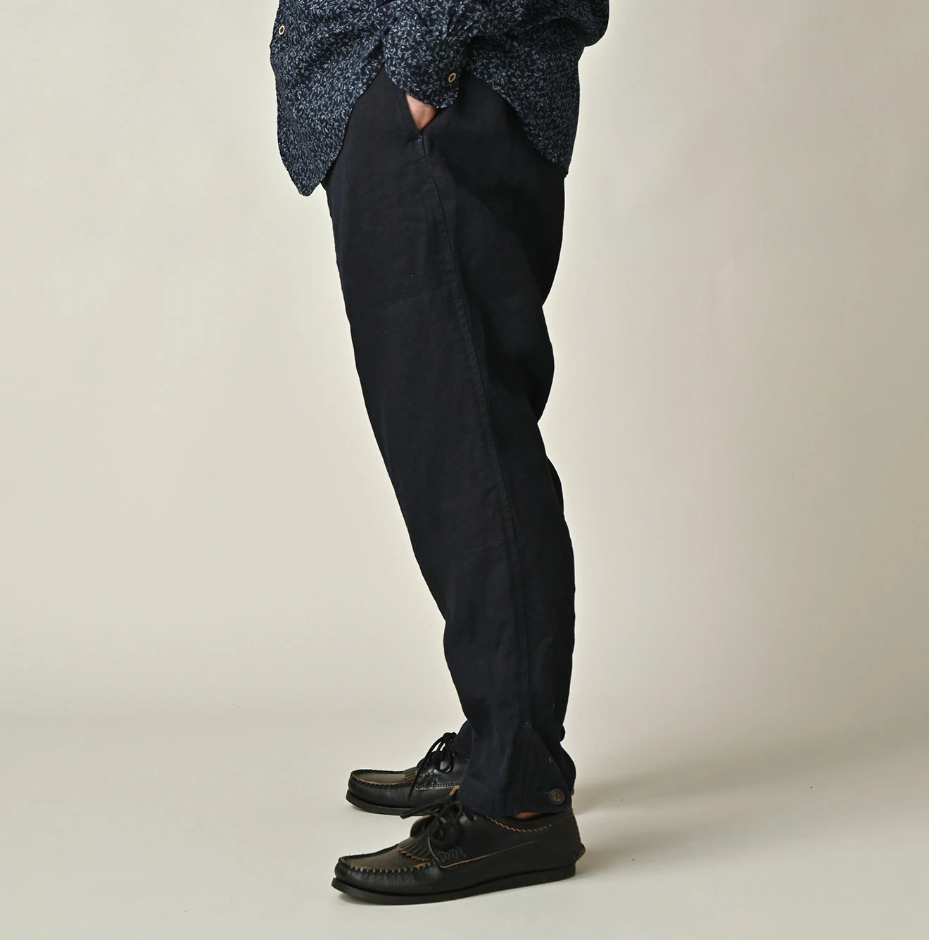 45R(フォーティファイブアール) |リネンヘリンボンの908ジョッパン（インディゴ）